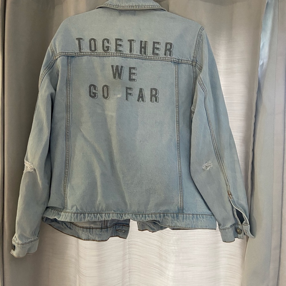 Together We Go Far denim jacket!🔥
